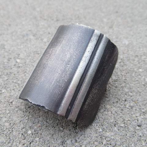 Road Fragment Ponytail Holder in Sterling Silver - Own the Road - PartsbyNC Industrial Jewelry