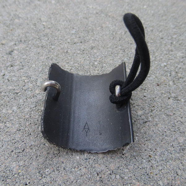 Road Fragment Ponytail Holder in Sterling Silver - Own the Road - PartsbyNC Industrial Jewelry