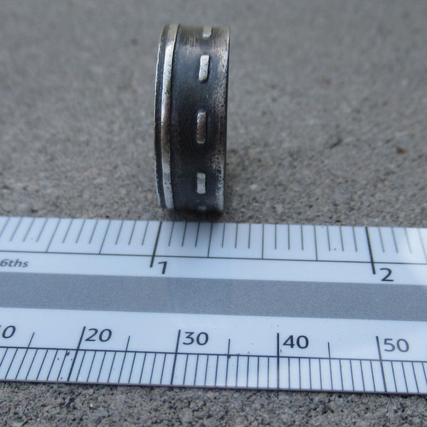 Road Ring in Sterling Silver - Own the Road - PartsbyNC Industrial Jewelry