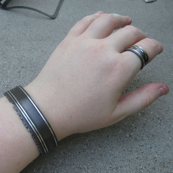 Road Ring in Sterling Silver - Own the Road - PartsbyNC Industrial Jewelry