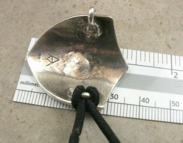 Cyber Shield Ponytail Holder in Fine Silver - PartsbyNC Industrial Jewelry