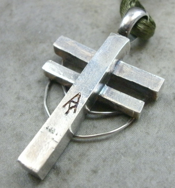 Powerline Pendant in Fine Silver - PartsbyNC Industrial Jewelry