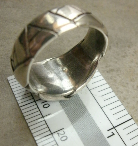 Mummy Ring in Fine Silver - PartsbyNC Industrial Jewelry