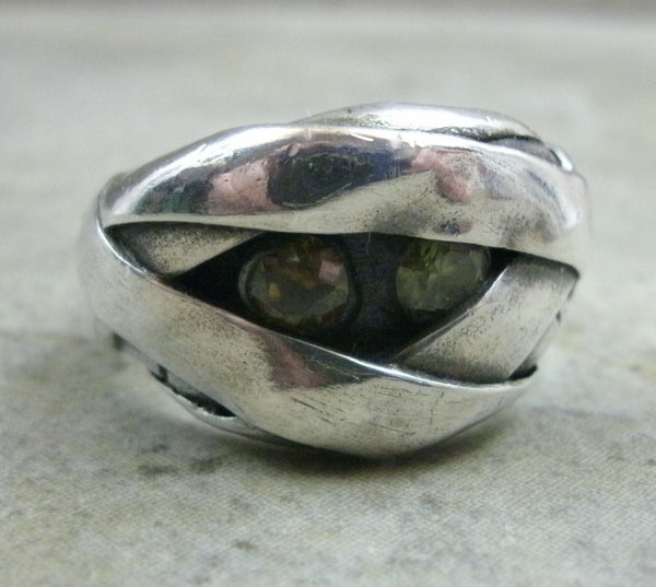 Mummy Ring in Fine Silver - PartsbyNC Industrial Jewelry
