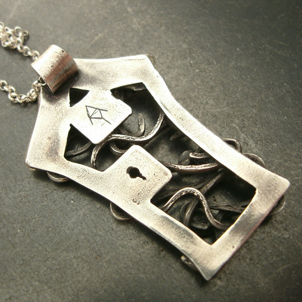 Fairy Garder Door Pendants in Fine Silver - PartsbyNC Industrial Jewelry