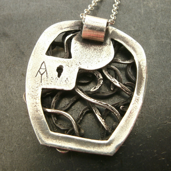 Fairy Garder Door Pendants in Fine Silver - PartsbyNC Industrial Jewelry