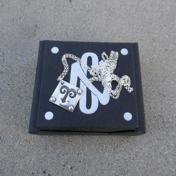 Zodiac Pendant in Fine Silver - PartsbyNC Industrial Jewelry