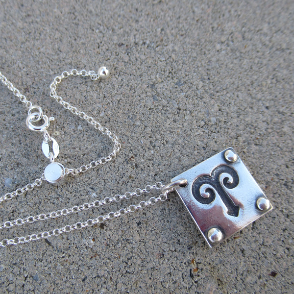 Zodiac Pendant in Fine Silver - PartsbyNC Industrial Jewelry
