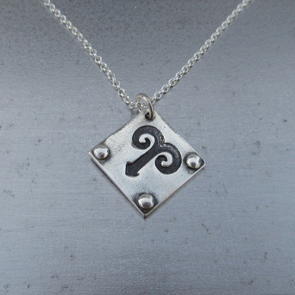 Zodiac Pendant in Fine Silver - PartsbyNC Industrial Jewelry