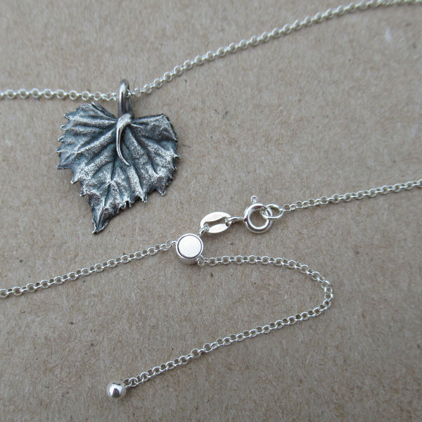 Grape Leaf Adjustable Necklace from PartsbyNC