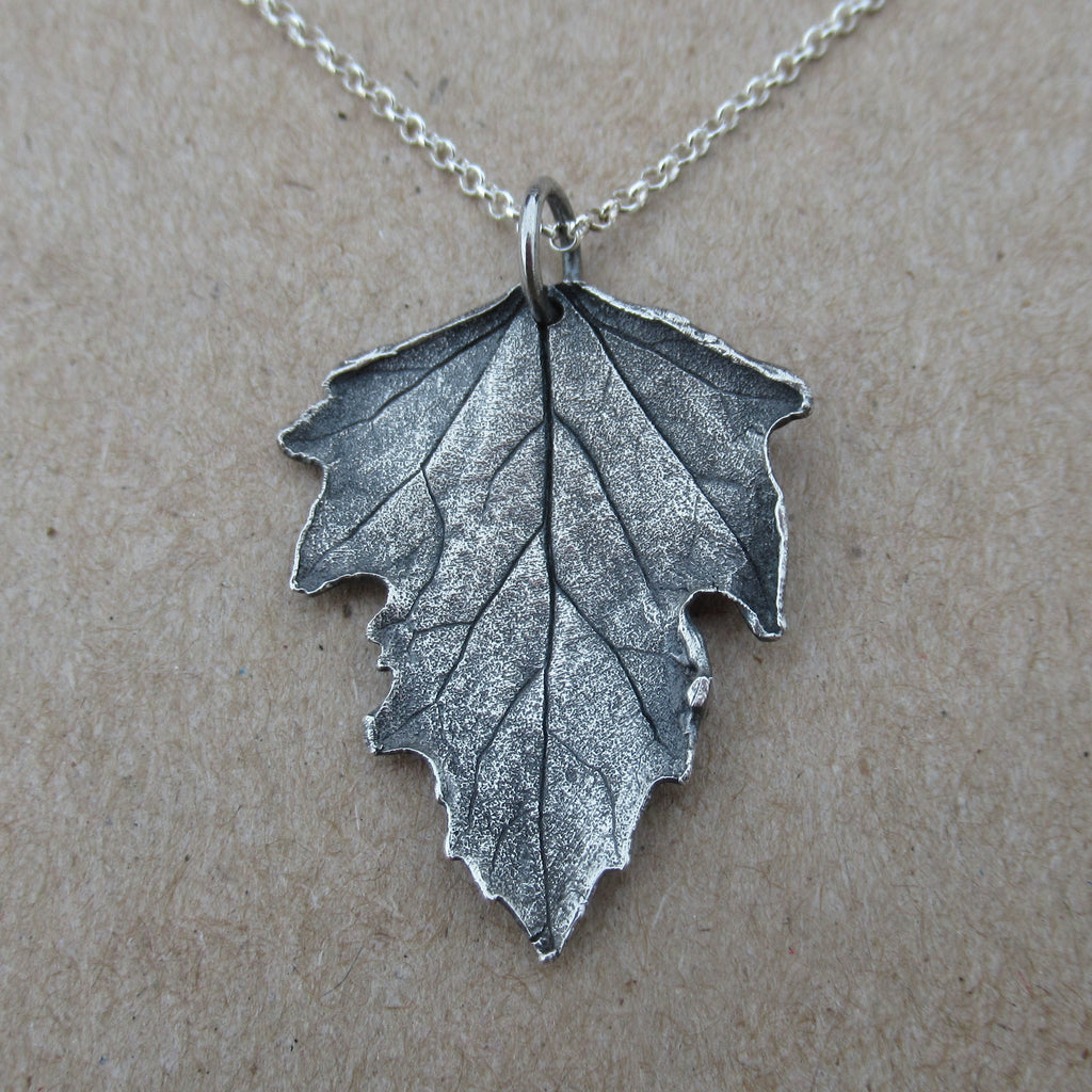 Fine Silver Garlic Mustard Pendant from PartsbyNC