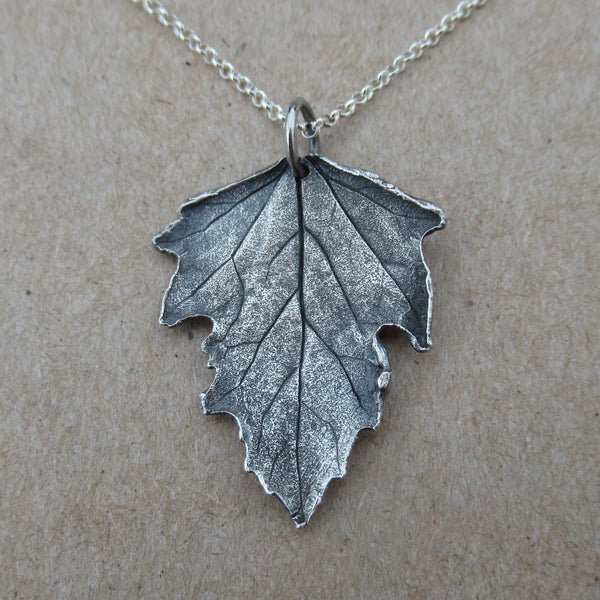 Fine Silver Garlic Mustard Pendant from PartsbyNC