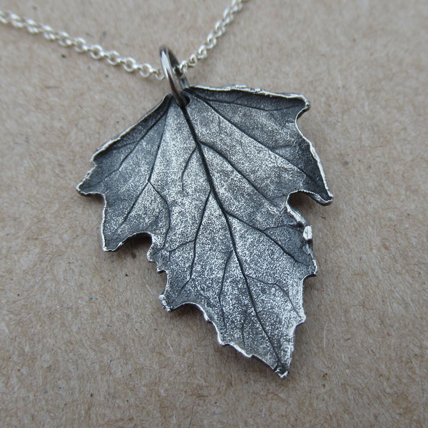 Garlic Mustard Necklace in Fine Silver from PartsbyNC
