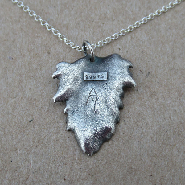 Fine Silver Jewelry Made from Real Leaves from PartsbyNC