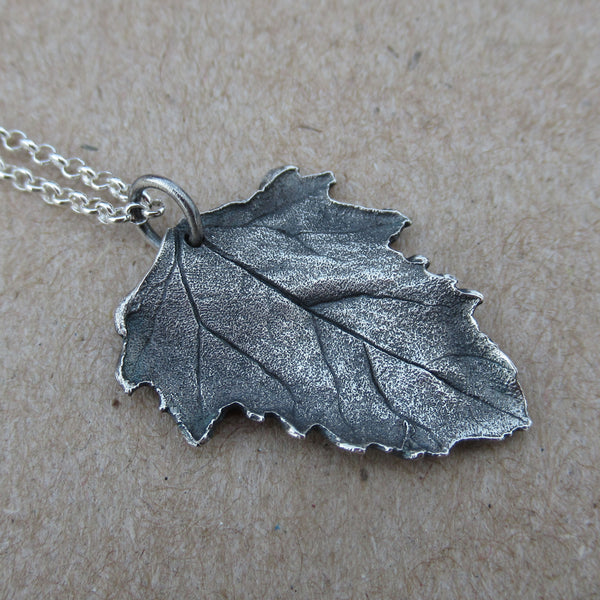 Fine Silver Botanical Necklace from PartsbyNC