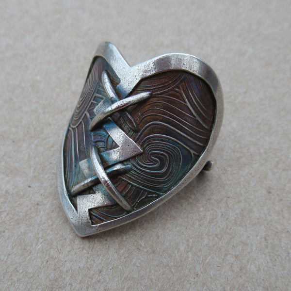FIne Silver Heart Ponytail Holder from PartsbyNC