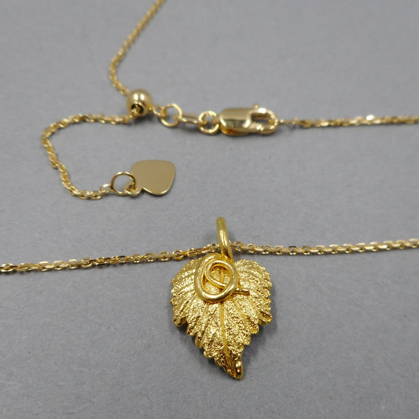 Grape Vine Pendant on 14k Gold Adjustable Chain from PartsbyNC
