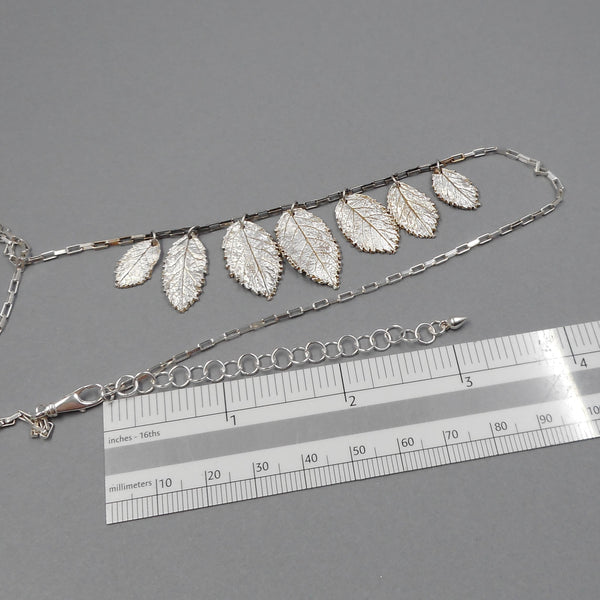 One of a Kind Silver Bib Necklace from PartsbyNC