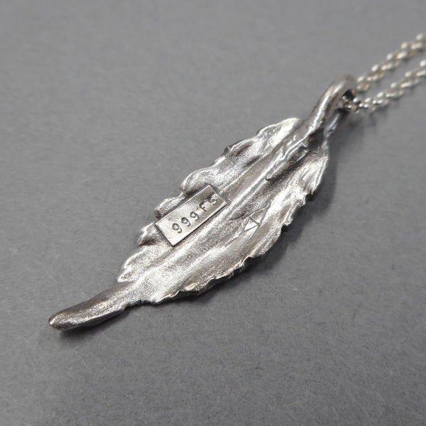 Fine Silver Botanical Pendant from PartsbyNC