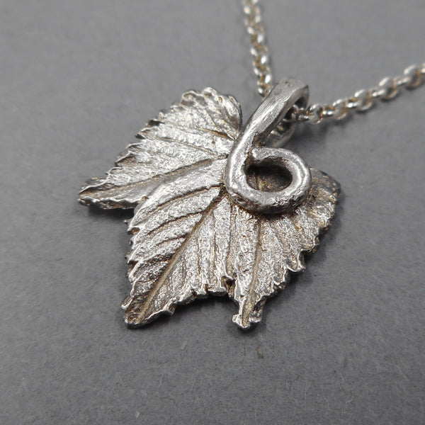 Fine Silver Grape Vine Pendant from PartsbyNC