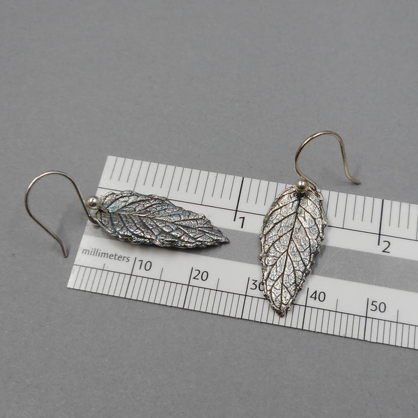 One of a Kind Mint Leaf Earrings from PartsbyNC