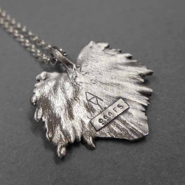 .999 Fine Silver Handcrafted Pendant from PartsbyNC