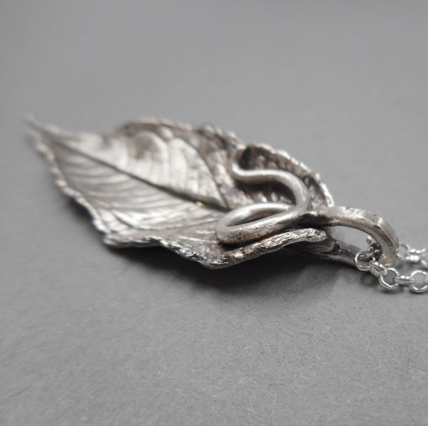 Fine Silver Vine Bail Pendant from PartsbyNC