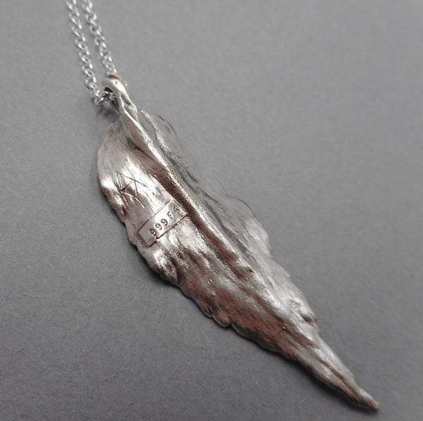 Fine Silver Botanical Pendant from PartsbyNC