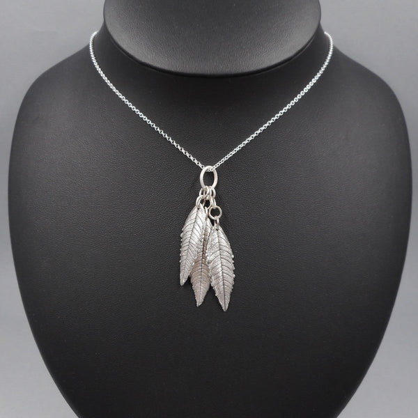 Lemon Verbena Tassel Pendant in Fine Silver