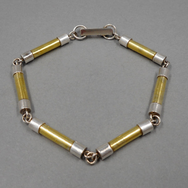 Fuse Bracelet in Fine Silver & 22k Gold from PartsbyNC