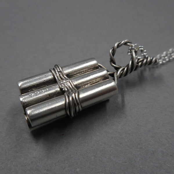 TNT Bundle Pendant in Fine Silver