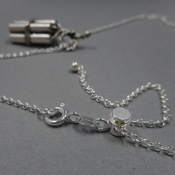 TNT Bundle Pendant in Fine Silver