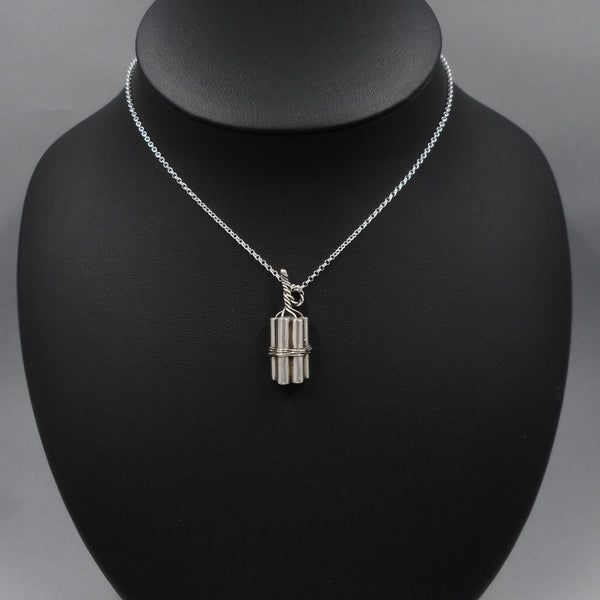 TNT Bundle Pendant in Fine Silver