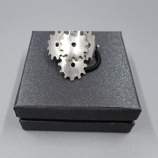 Industrial Ponytail Holder with Gift Box from Forged Mettle Jewelry