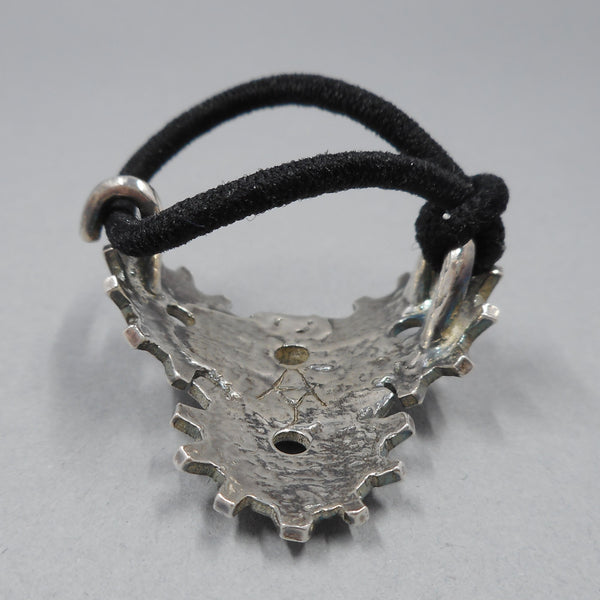 Ponytail Holder with interchangeable elastic from Forged Mettle Jewelry
