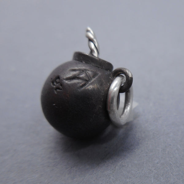 Forged Mettle Jewelry Hallmark on cartoon bomb charm