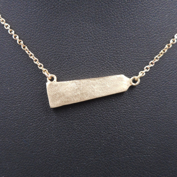 Egyptian Obelisk Bar Necklace from Forged Mettle Jewelry