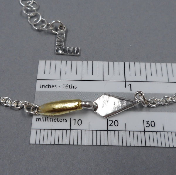 Size of Trowel Necklace from Forged Mettle Jewelry
