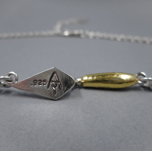 Back of Trowel Necklace from Forged Mettle Jewelry