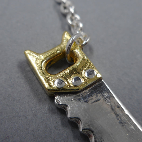 22k Saw Handle from Forged Mettle Jewelry