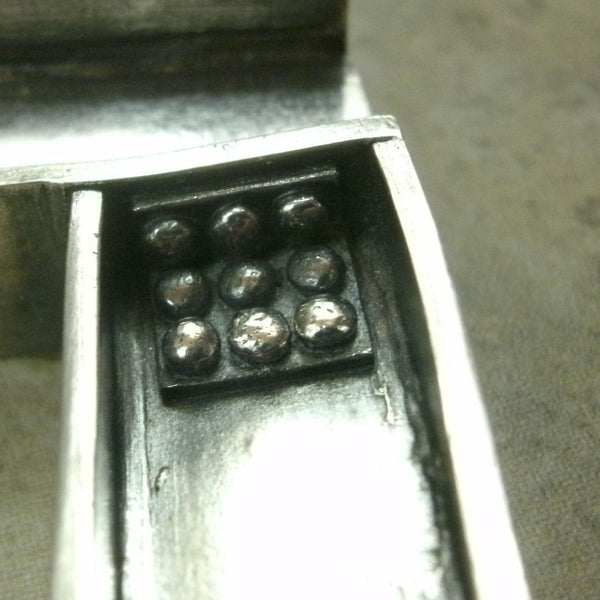 I-Beam Necklace in Sterling & Fine Silver - PartsbyNC Industrial Jewelry