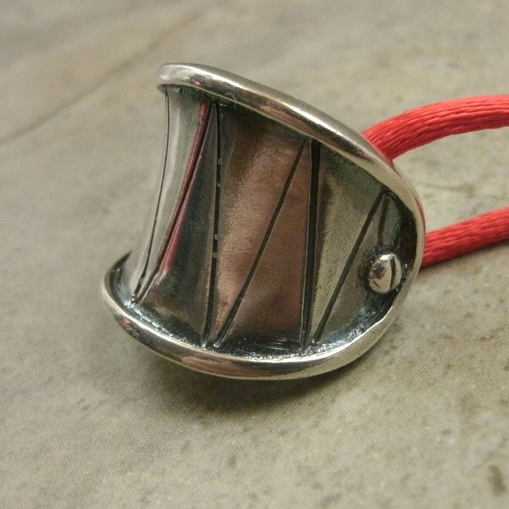 Booby Trap Pendant in Sterling Silver - PartsbyNC Industrial Jewelry