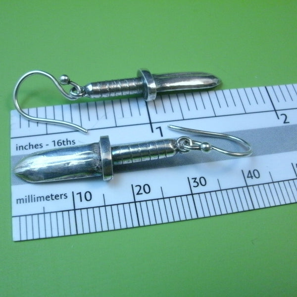 Size of Dagger Earrings from PartsbyNC