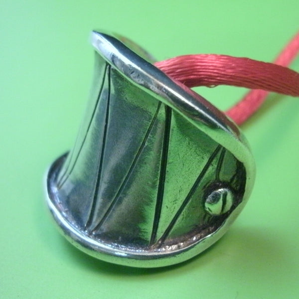 Booby Trap Pendant in Sterling Silver - PartsbyNC Industrial Jewelry