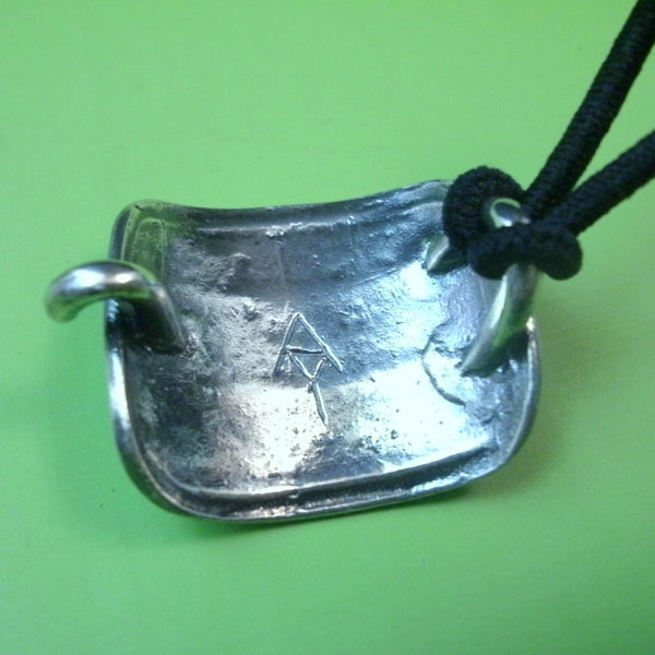 Hieroglyphic Ponytail Holder in Sterling Silver - PartsbyNC Industrial Jewelry