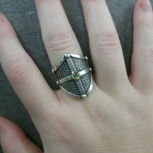 Texture inlay Shield Ring from PartsbyNC