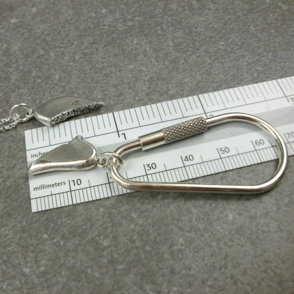 Broken Heart Pendant Charms in Fine Silver - PartsbyNC Industrial Jewelry