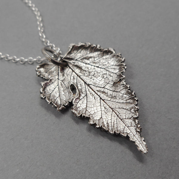 Eco-Friendly Real Leaf Mulberry Tree Necklace from PartsbyNC