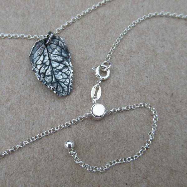 Fine Silver Botanical Necklace from PartsbyNC