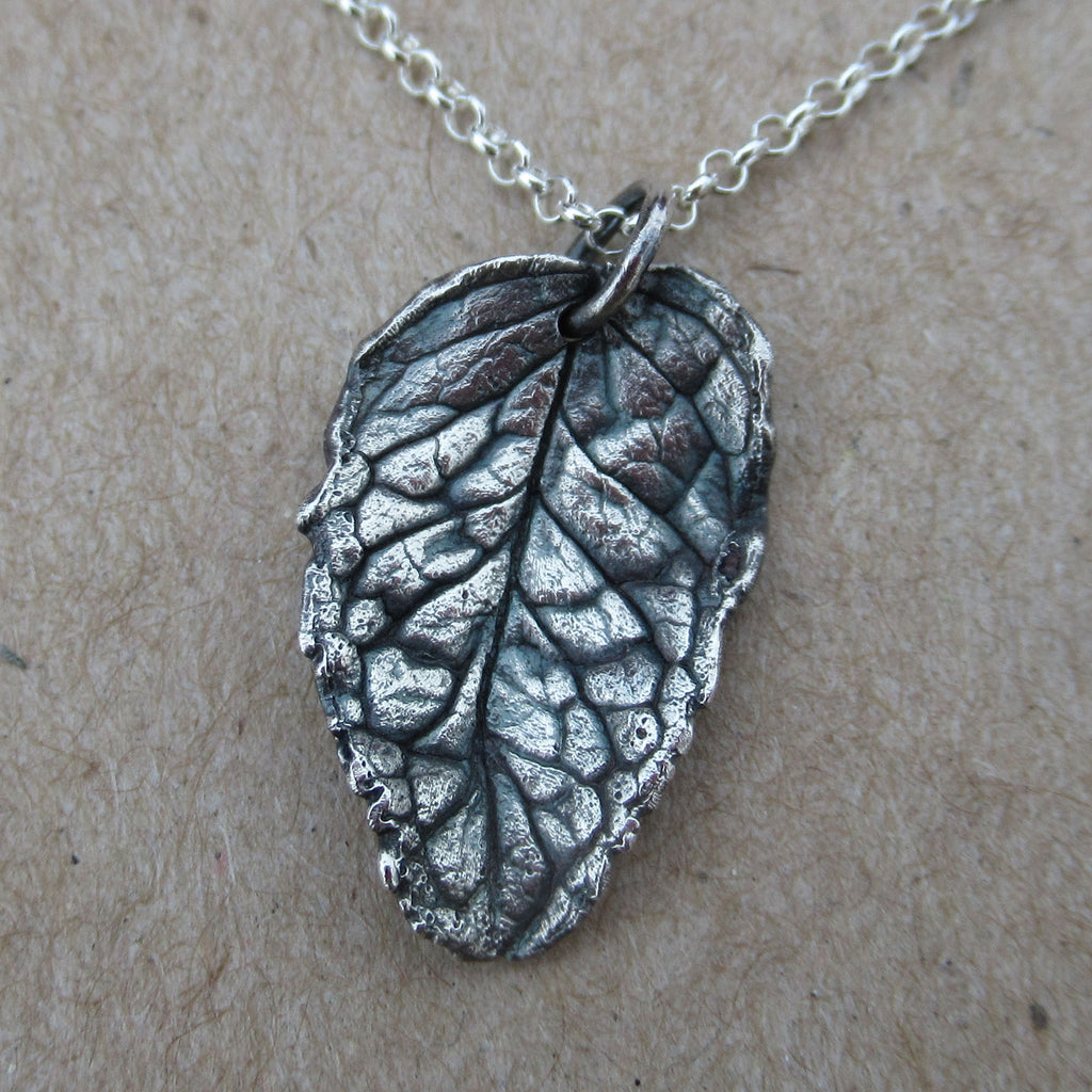 Mint Leaf Necklace from PartsbyNC